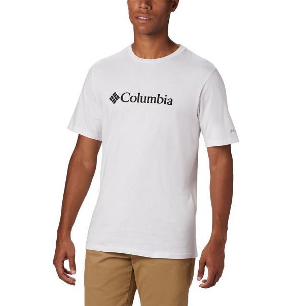 Columbia T-Shirt Herre CSC Basic Logo Hvide SKRN82490 Danmark